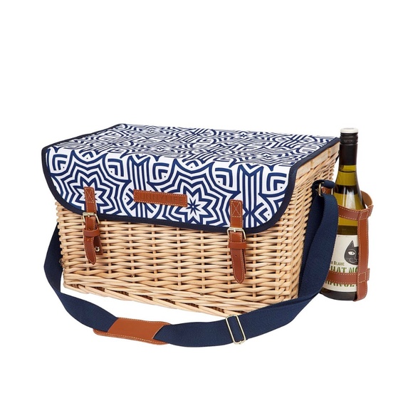 NEW SUNNYLIFE LUXE PICNIC BASKET - AZULE - Picture 1 of 3